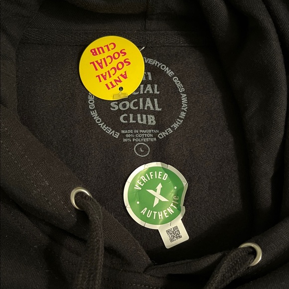 Anti Social Social Club 777 Hoodie (FW19) Black - Picture 5 of 6